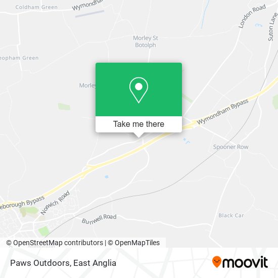 Paws Outdoors map