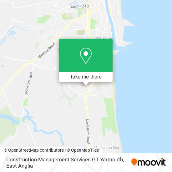 Construction Management Services GT Yarmouth map