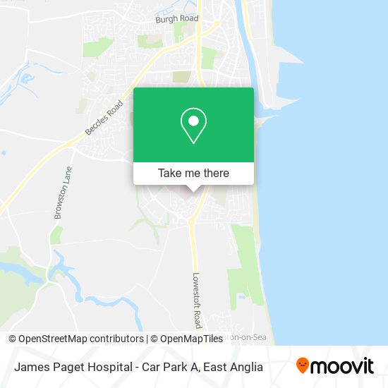 James Paget Hospital - Car Park A map