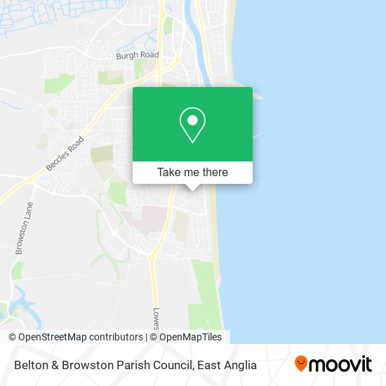 Belton & Browston Parish Council map