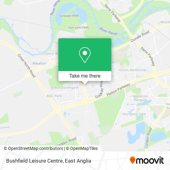 Bushfield Leisure Centre map