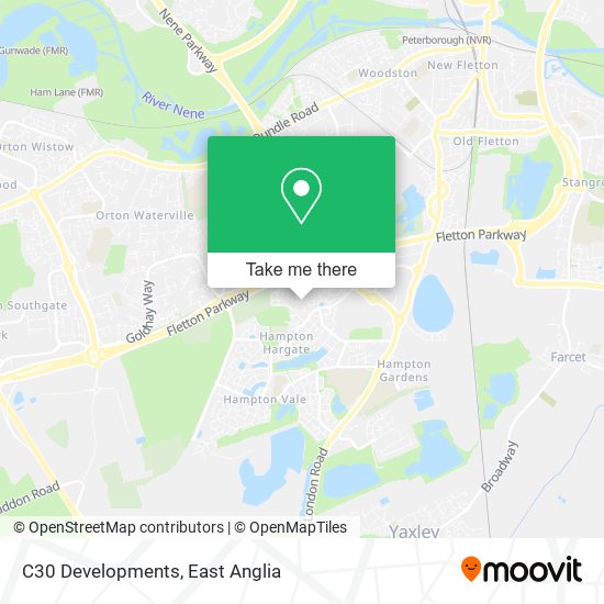 C30 Developments map