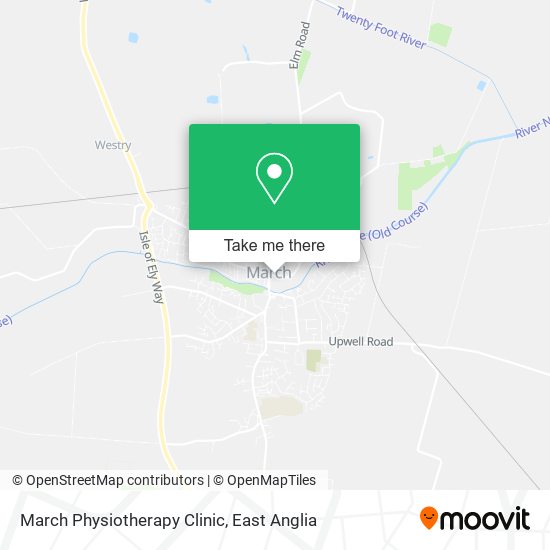 March Physiotherapy Clinic map