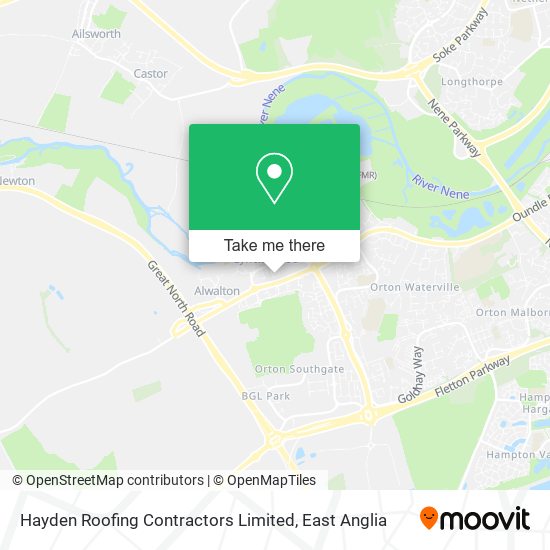 Hayden Roofing Contractors Limited map