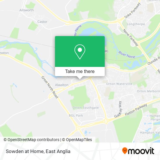 Sowden at Home map