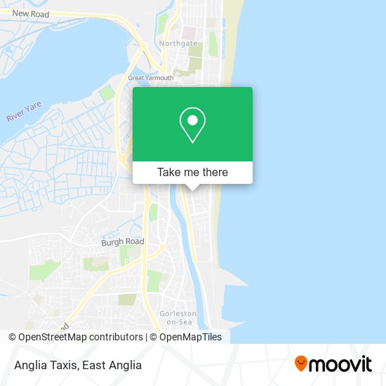 Anglia Taxis map