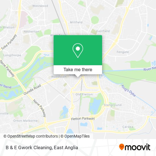 B & E Gwork Cleaning map