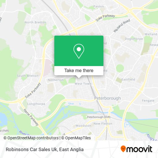 Robinsons Car Sales Uk map