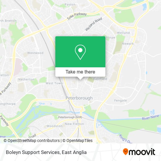 Boleyn Support Services map