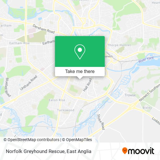 Norfolk Greyhound Rescue map