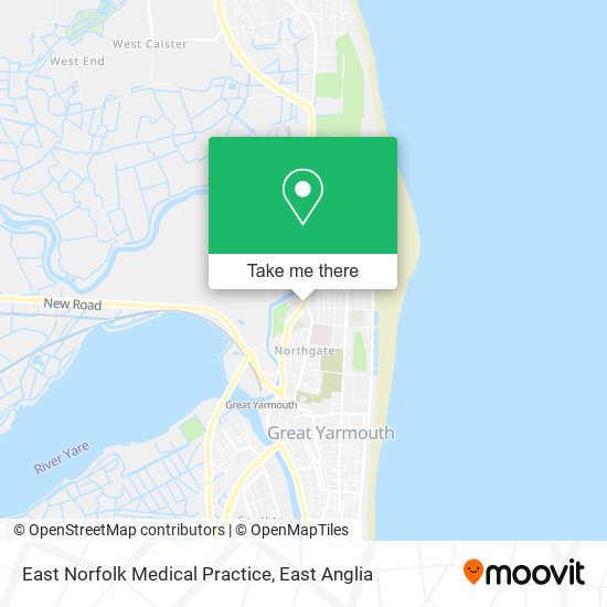 East Norfolk Medical Practice map