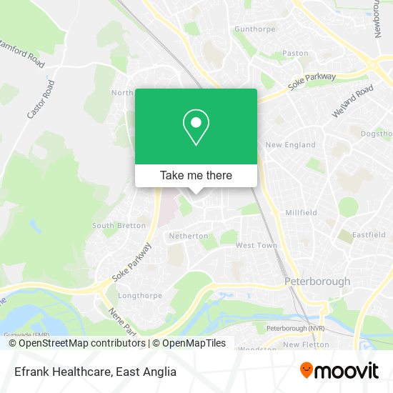 Efrank Healthcare map