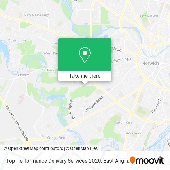 Top Performance Delivery Services 2020 map