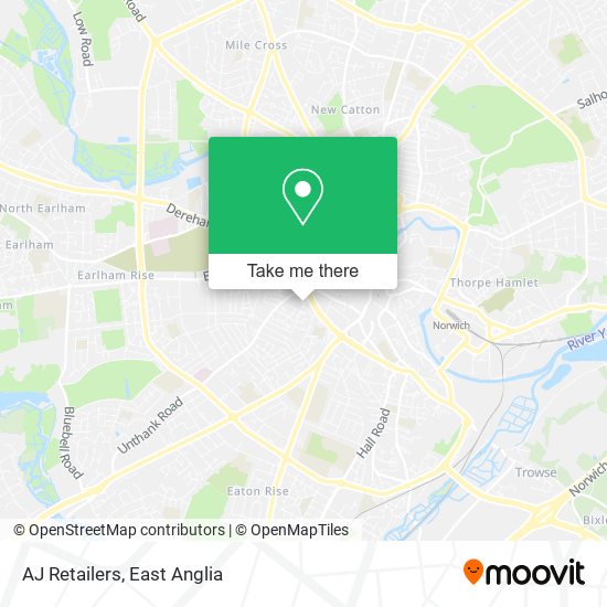 AJ Retailers map