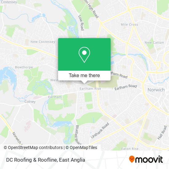 DC Roofing & Roofline map