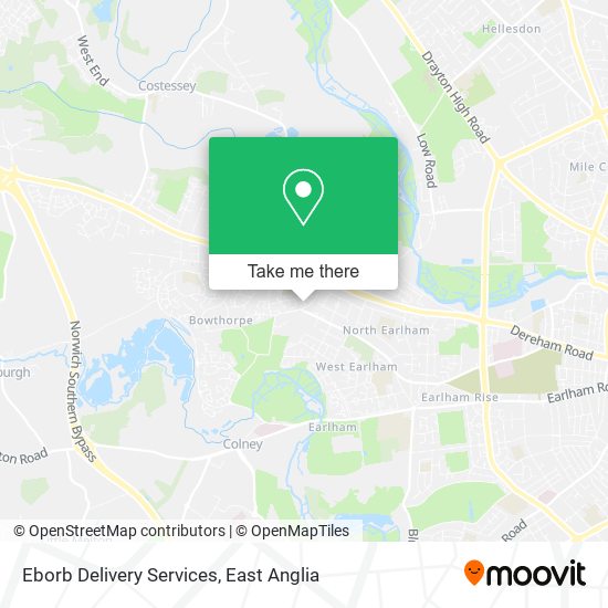 Eborb Delivery Services map