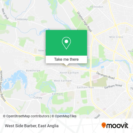 West Side Barber map