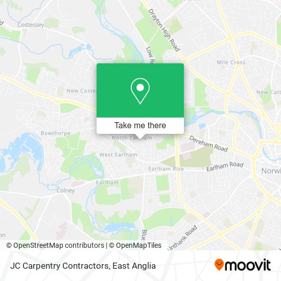 JC Carpentry Contractors map
