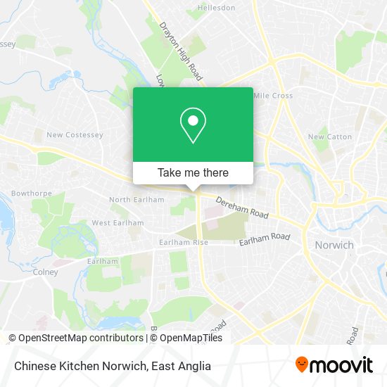 Chinese Kitchen Norwich map