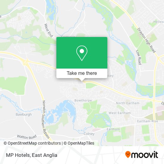 MP Hotels map