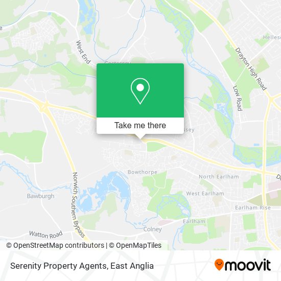 Serenity Property Agents map