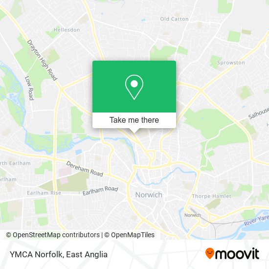 YMCA Norfolk map
