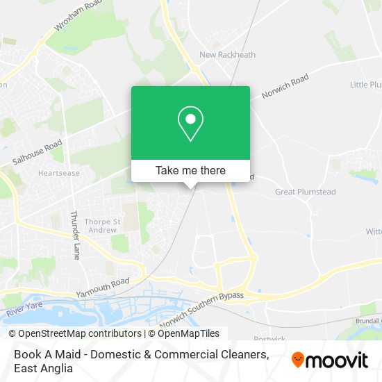 Book A Maid - Domestic & Commercial Cleaners map