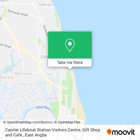 Caister Lifeboat Station Visitors Centre, Gift Shop and Café. map