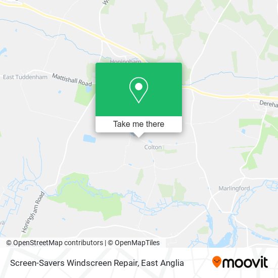 Screen-Savers Windscreen Repair map