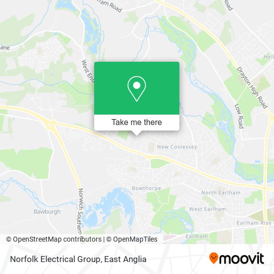 Norfolk Electrical Group map