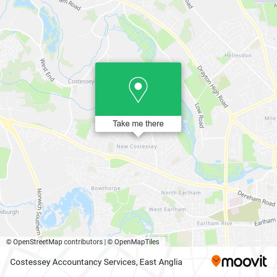 Costessey Accountancy Services map