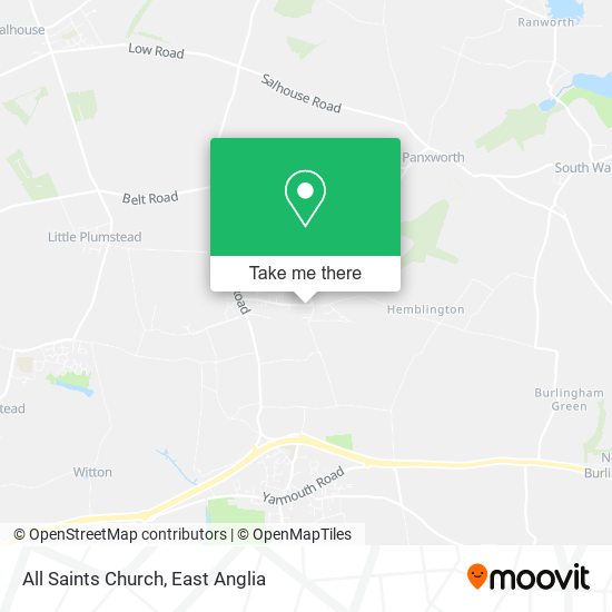 All Saints Church map