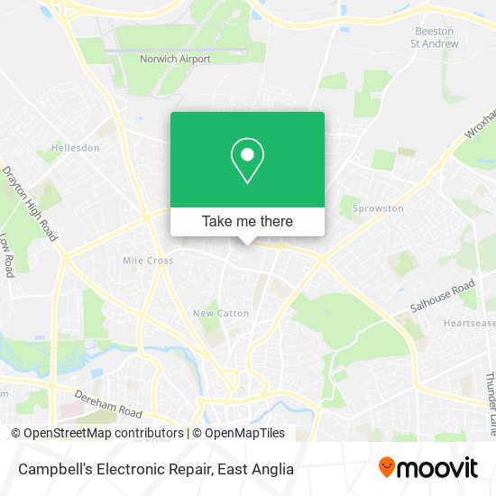 Campbell's Electronic Repair map