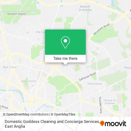 Domestic Goddess Cleaning and Concierge Services map