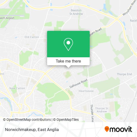 Norwichmakeup map