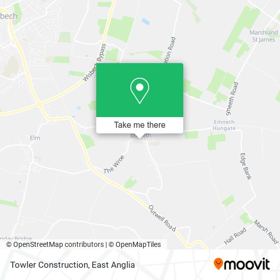 Towler Construction map