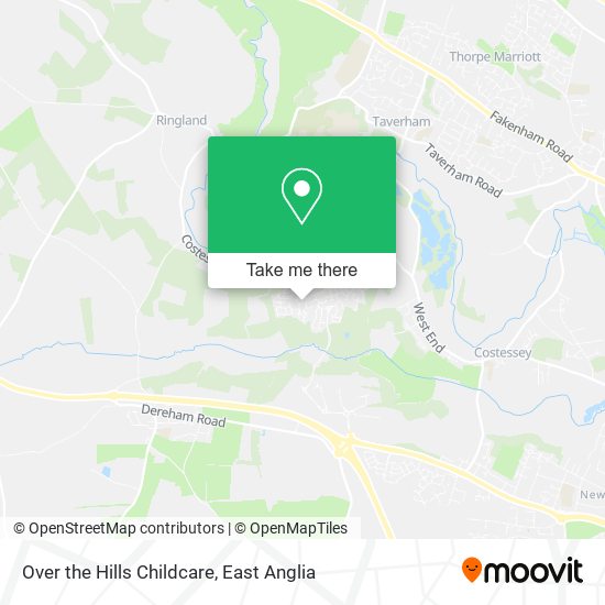 Over the Hills Childcare map