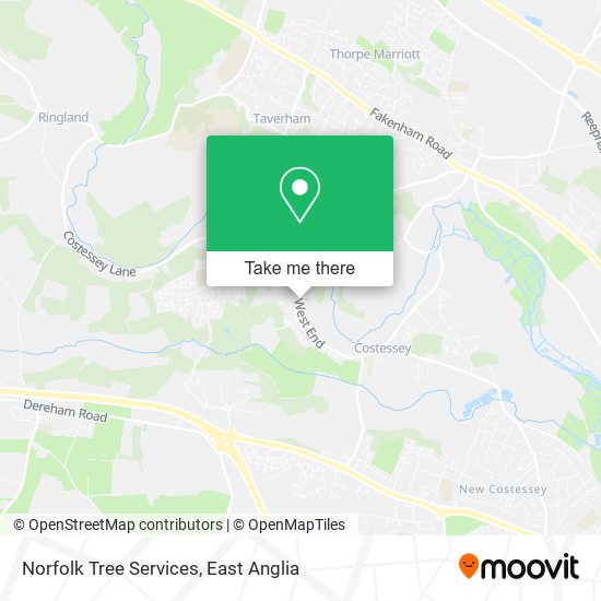 Norfolk Tree Services map