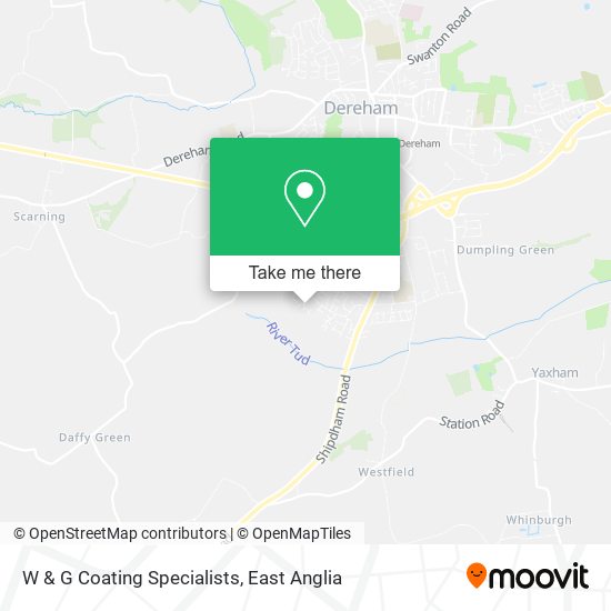 W & G Coating Specialists map