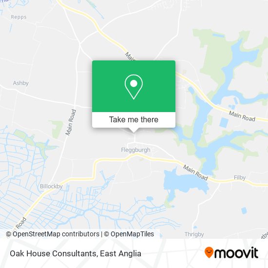 Oak House Consultants map