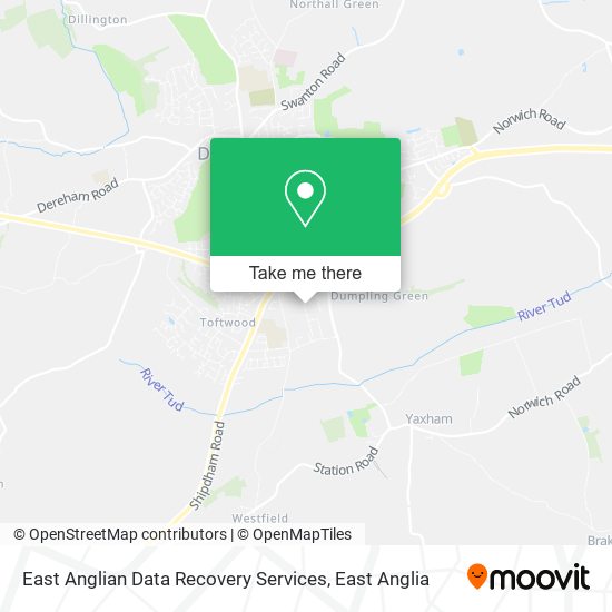 East Anglian Data Recovery Services map