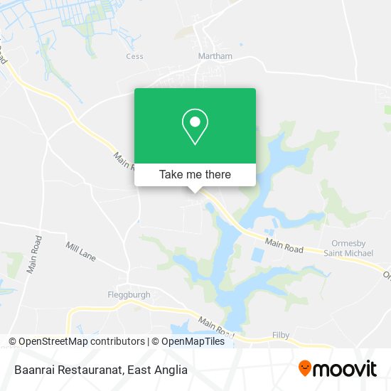 Baanrai Restauranat map