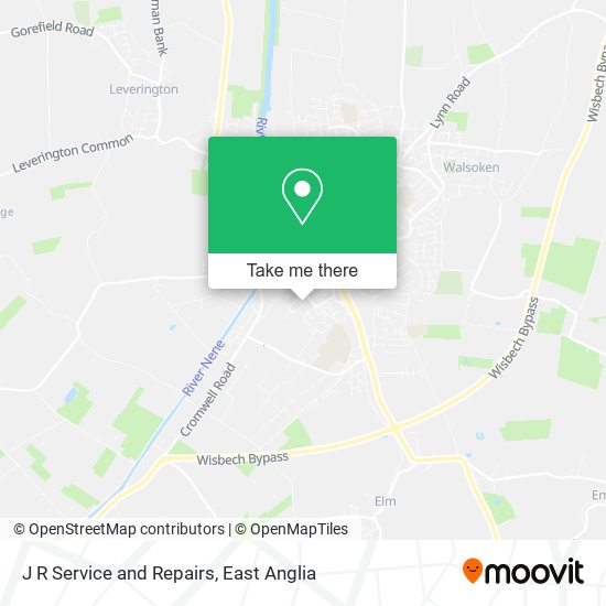 J R Service and Repairs map