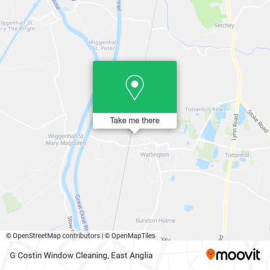 G Costin Window Cleaning map