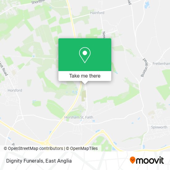 Dignity Funerals map