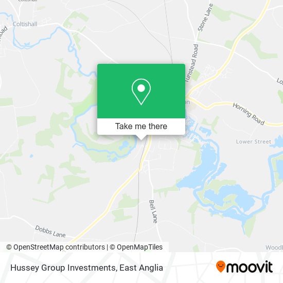 Hussey Group Investments map