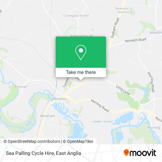 Sea Palling Cycle Hire map