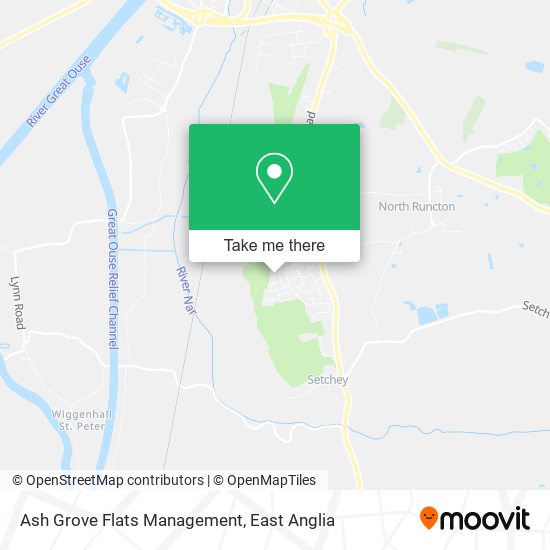 Ash Grove Flats Management map