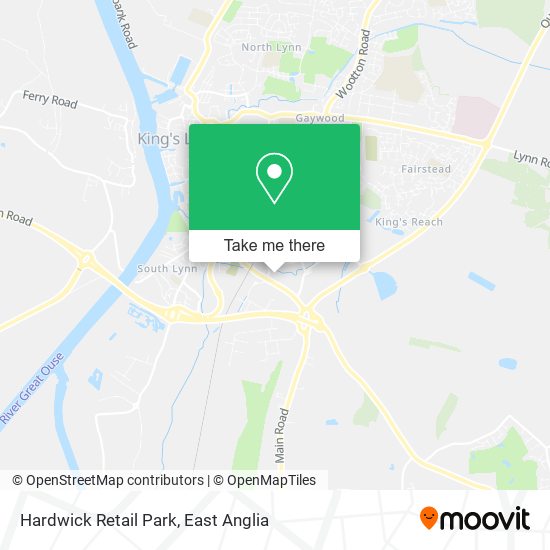 Hardwick Retail Park map