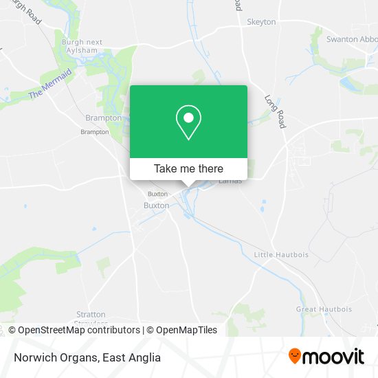 Norwich Organs map